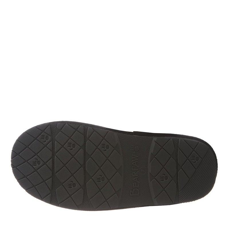 BEARPAW Women's Loki Slippers Black Size 6 | Soft Suede Indoor & Outdoor Slippers | Comfortable & Lightweight Footwear for Women - Image 4